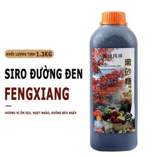  Siro Đường đen nắp cam. Đường đen Fengxiang  chai 1,3kg  