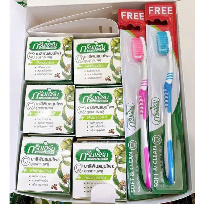 Kem Làm Trắng Răng Green Herbal Clove Toothpaste