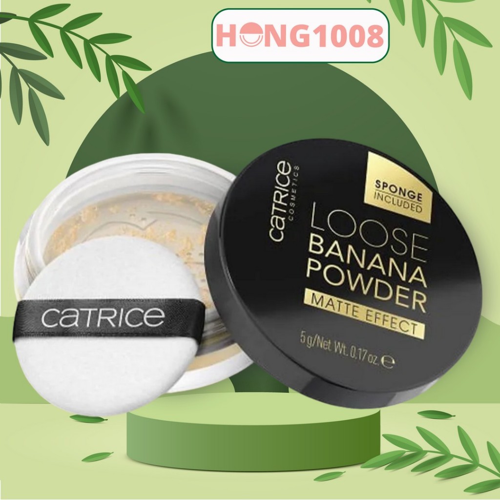 Phấn phủ Catrice Loose Banana Powder 5g Bí quyết lớp nền mịn lì, tự nhiên shop Hong1008