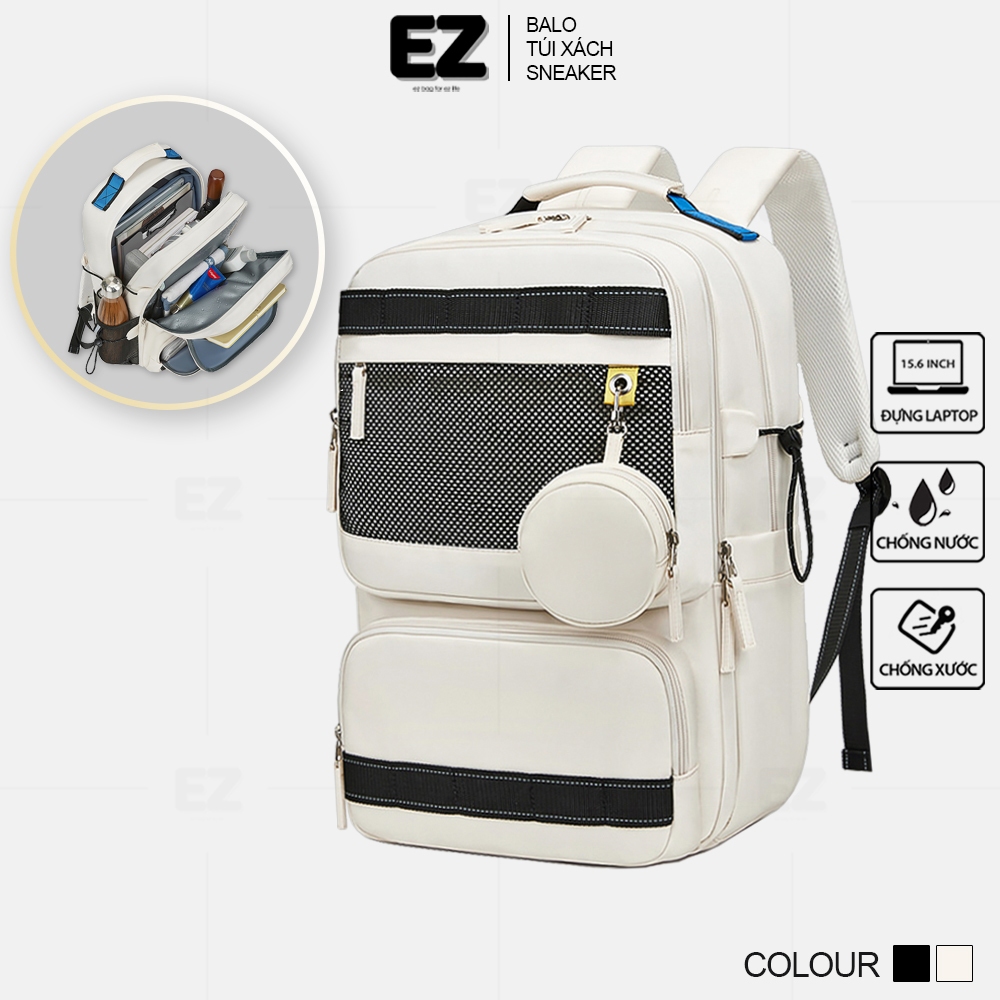 Balo đi học du lịch thời trang EZ BALO BLA25 Balo du lịch chống nước cao cấp , Balo laptop chống sốc