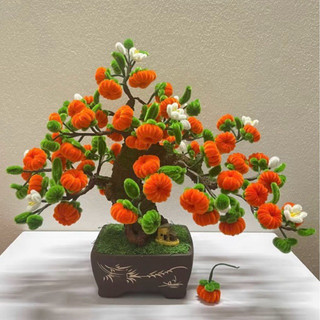  Set vật liệu tự làm chậu quất bonsai bằng kẽm nhung S0628 