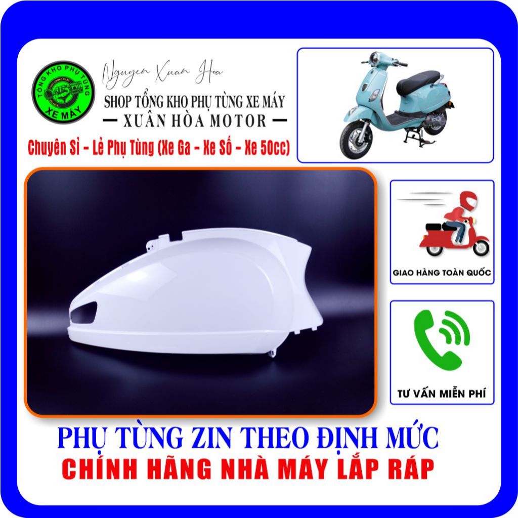 Yếm phải/ Ốp hông phải/ Ốp sườn phải Vespa Dibao PansyX/ Vespa Nioshima NioS/ Vespa Espero Detech (C