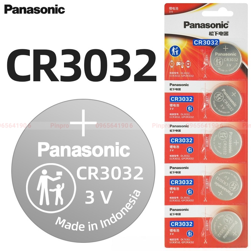 Pin Panasonic CR3032 3V hàng chính hãng