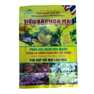  Phân Bón Siêu Bật Hoa Mai 25g – Kali Boron 2-2-40 Kích Bật Mầm Hoa Mạnh Chống Rụng Hoa Dưỡng Hoa Lâu Tàn 