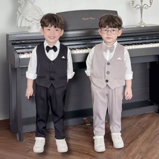 Set Bộ Gile Bé Trai Fbaby Kèm Áo Sơ Mi, Nơ Chất Liệu Cao Cấp Công Tử Mặc Sự Kiện Dự Tiệc Đi Chơi Phong Cách Hàn Quốc