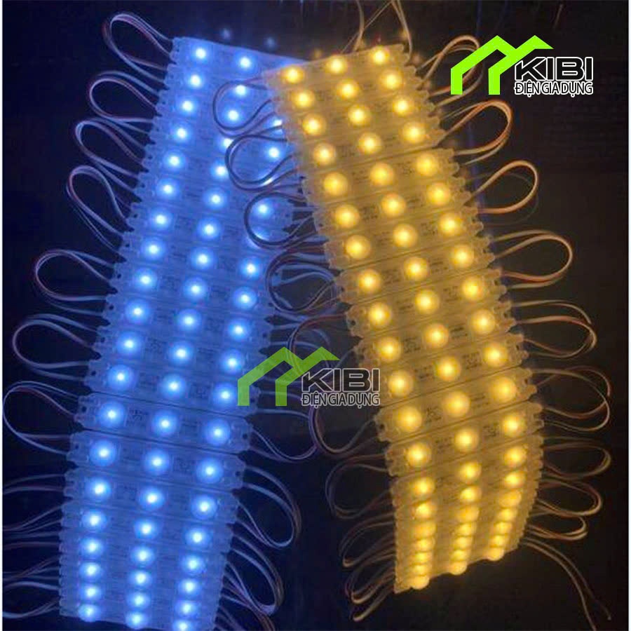 Đèn led trang trí decor ngoài trời quảng cáo led 12v thanh 3 mắt, đèn trang trí ngoài trời, biển quả