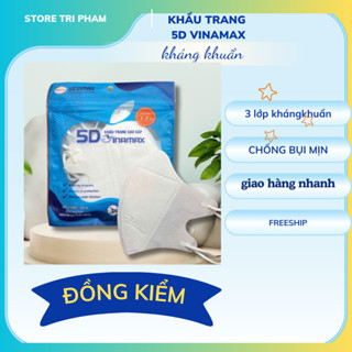 Combo 100 chiếc khẩu trang 5d VINAMAX CHÍNH HÃNG , chống nắng , chống bụi mịn