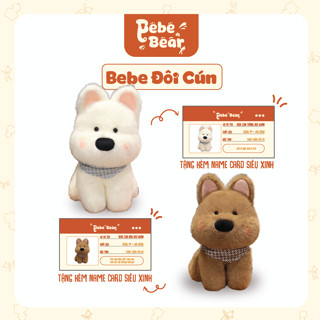 Bebe Cún Bông - Gấu bông hình chú cún siêu mềm, gấu bông chú chó đáng yêu, quà tặng cho người yêu
