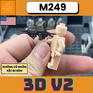  Đồ chơi lắp ráp swat army mô hình đồ chơi - Trang bị in 3DV2 M249 