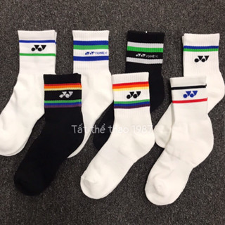  COMBO 5 Đôi Tất Vớ Thể Thao Cầu Lông YONEX Cổ  Lửng Dày Dặn Có Đệm Lót Xù Thấm Hút Mồ Hôi 9 Mẫu Đẹp Unisex 