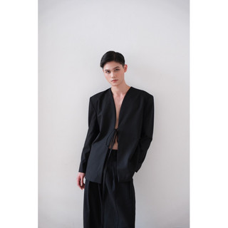 Áo blazer nam dây buộc không cổ | CHRIST BLAZER