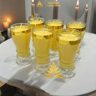 Nến Bơ Trường Organic Ly 18N 190ml Cháy 32h,  Nến Cúng, Nến Bàn Thờ, Nến Cúng Dường, Nến Sắp Lễ