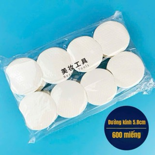 Bông tẩy trang 1200 miếng hữu cơ đắp thấm toner đắp mặt Cotton pads