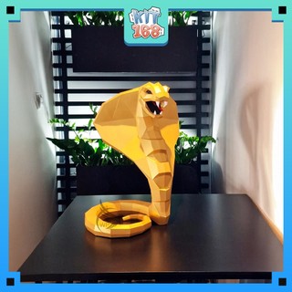 Mô hình giấy động vật Rắn Hổ Mang