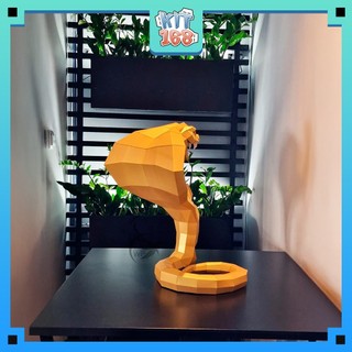 Mô hình giấy động vật Rắn Hổ Mang