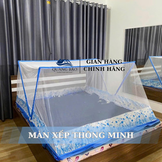 Mùng Màn chụp tự bung khung xếp thông minh gấp gọn cho người lớn chống muỗi QUANG BẢO - HÀNG LOẠI 1