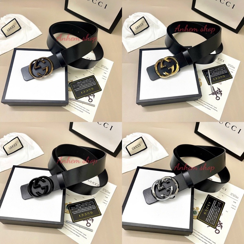 [ Ưu đãi] Dây nịt gu.xi bản 3.8 hình ảnh thật tại shop