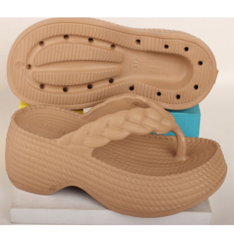 CLAN 527 DÉP KẸP NỮ ĐẾ CAO 7CM ĐÚC NGUYÊN KHỐI [ DUWA CHÍNH HÃNG]