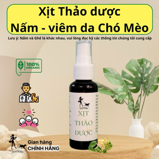 Xịt nấm, viêm da, ghẻ chó mèo từ Thảo dược