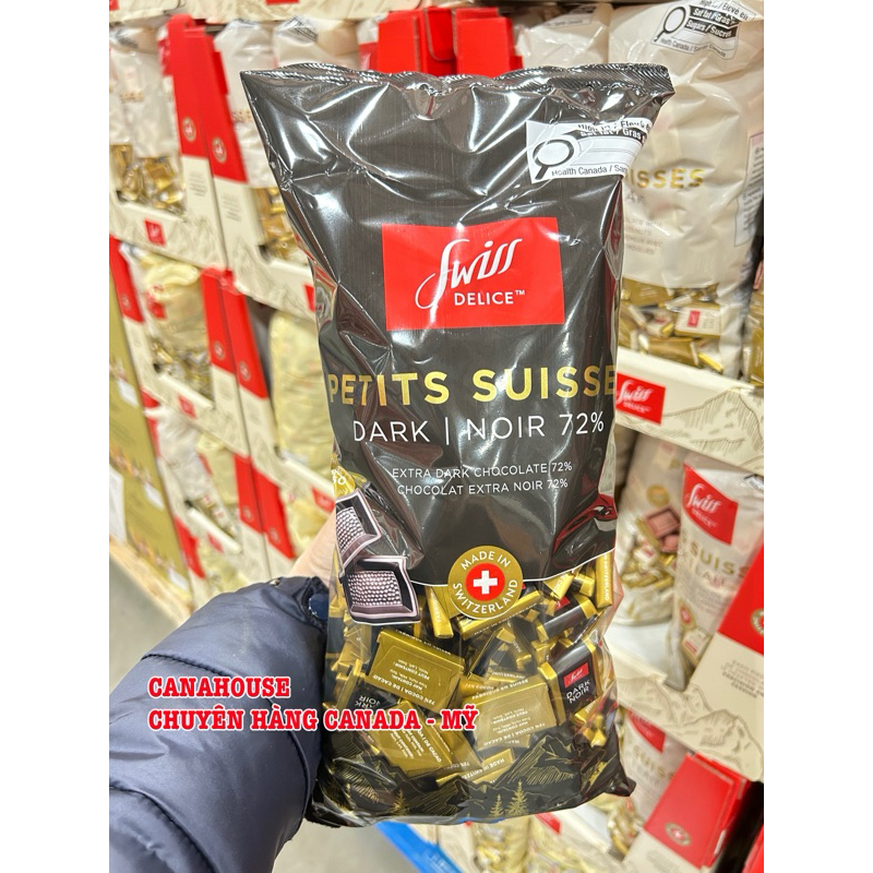 MẪU MỚI - Kẹo sô cô la đắng Swiss Delice 1.5kg