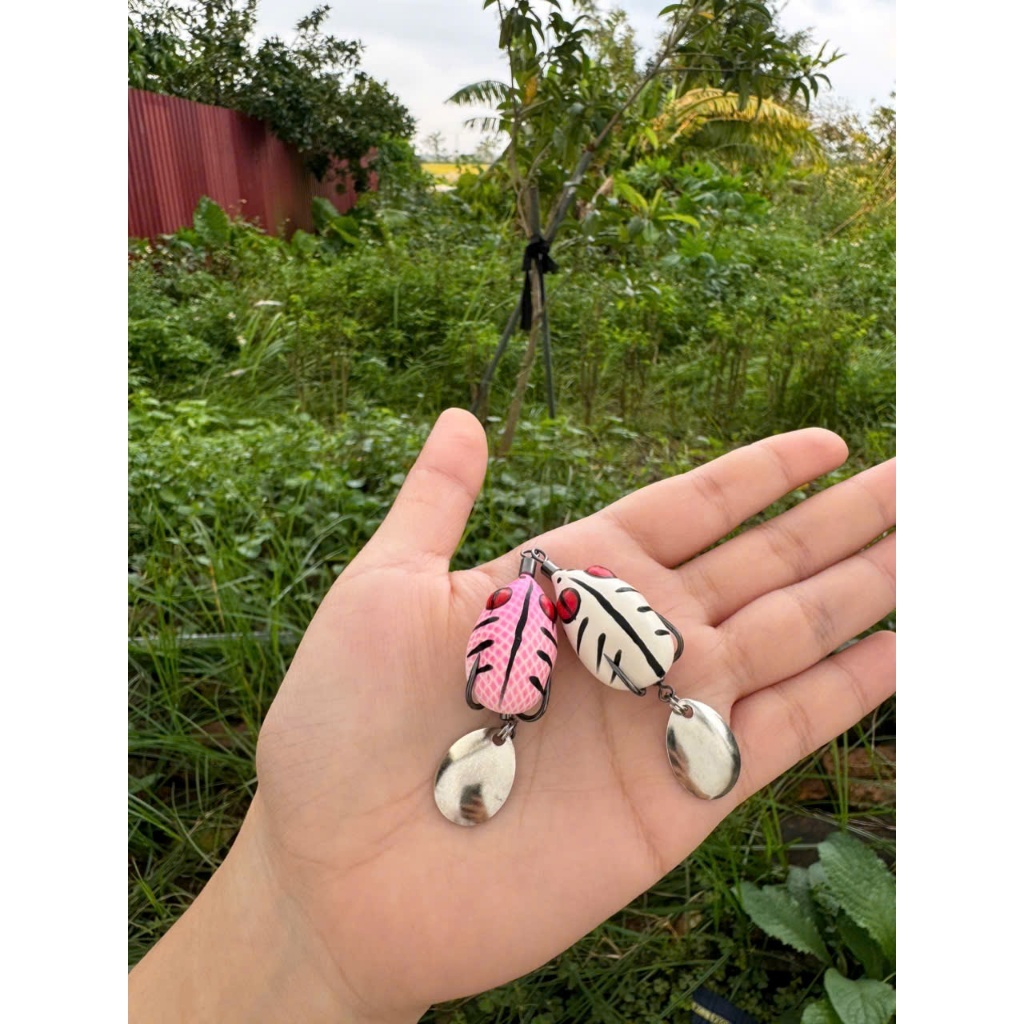Nhái hơi H1 mini size 2,8cm trọng lượng nổi 6g - lửng 8g . mồi giả câu lure cá lóc cực nhạy giá rẻ