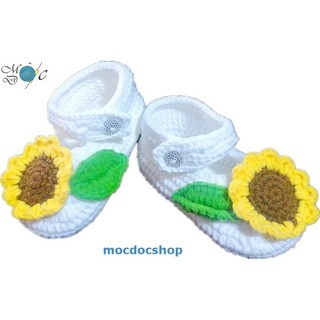 [18 Mẫu] Giày len cho bé gái sơ sinh 0-12 tháng