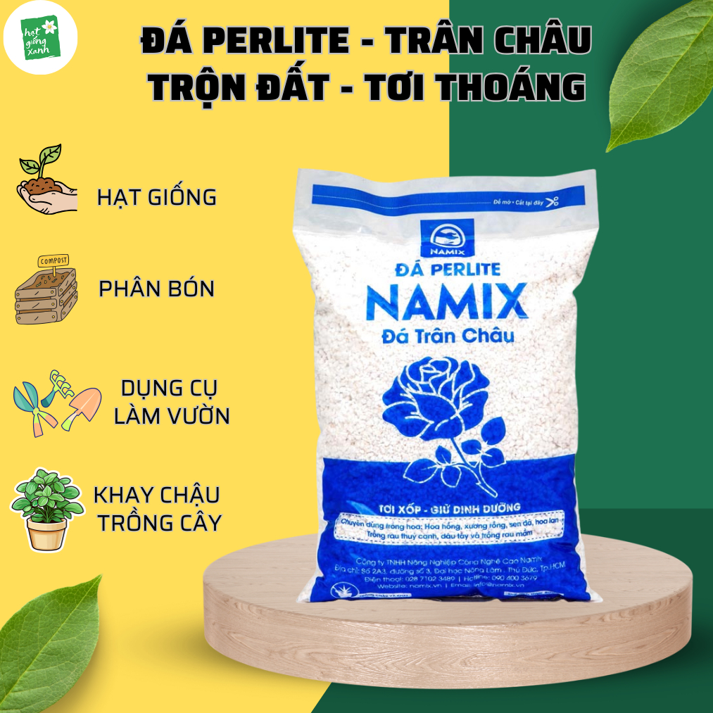 Đá Perlite - Đá Trân Châu (5dm3)