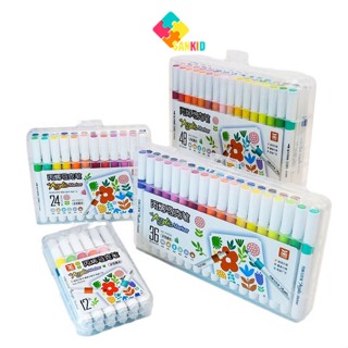  Bút Màu Acrylic Marker 12 24 36 48 60 Cao Cấp Màu Sắc Tươi Sáng - Bút Lông Màu Vẽ Lên Mọi Bề Mặt 89001 