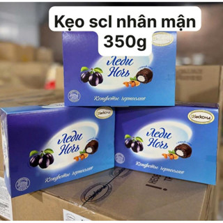  Kẹo socola Mận nhân kem Hạnh nhân Lady Notch Nga hộp 350g 