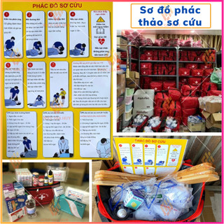 Túi Sơ Cứu, Túi Y Tế Loại A,B,C kèm nẹp gỗ-Đầy đủ 27 trang thiết bị theo TT số 19 của BYT