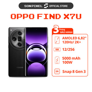 Điện Thoại OPPO Find X7 Ultra, Chip Snapdragon 8 Gen 3, Ram 12GB/256GB, Camera Đỉnh Cao. SonPixel