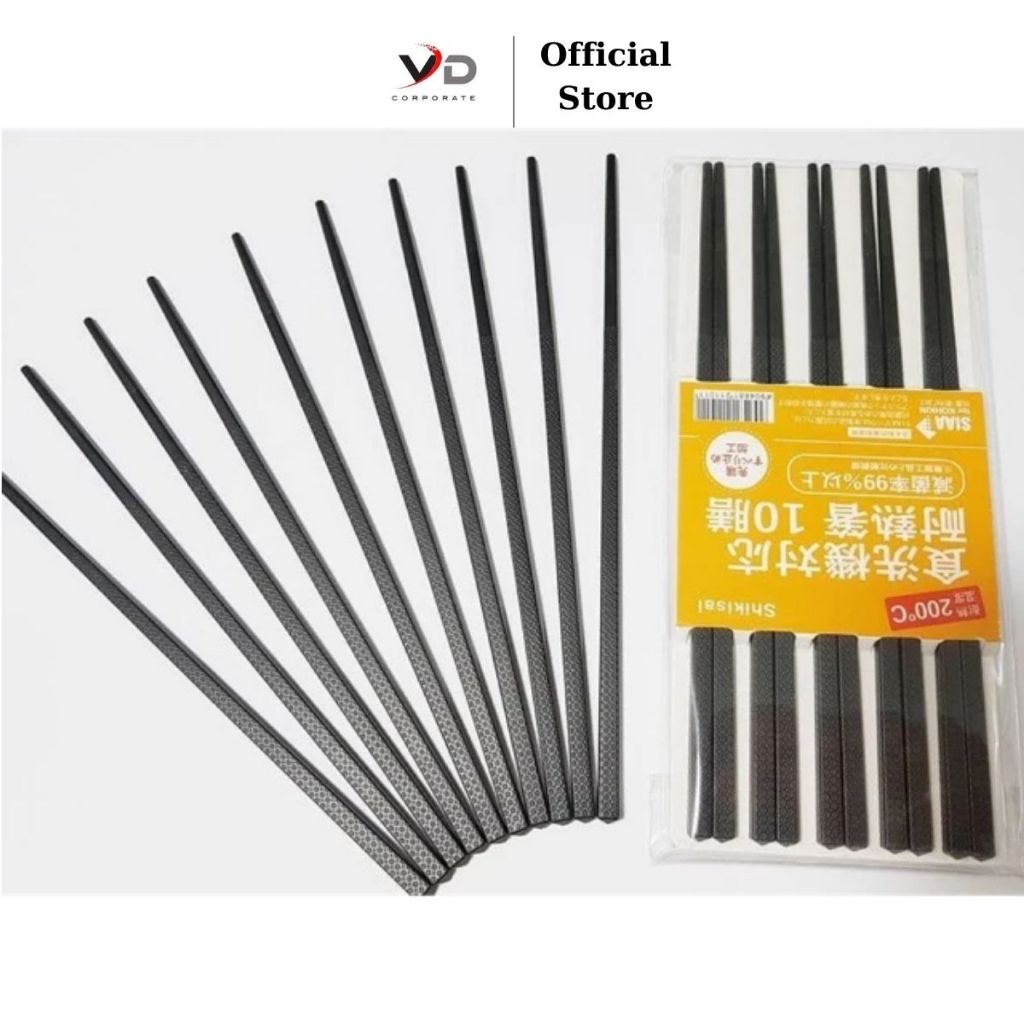 VỈ 10 ĐÔI ĐŨA KHÁNG KHUẨN VỎ VÀNG