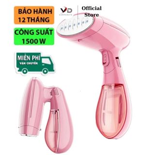 Bàn Là Hơi Nước Gấp Gọn Mẫu Mới Màu Hồng – Bàn Ủi Mini Cầm Tay Tiện Lợi, Là Nhanh, Không Nhăn Vải