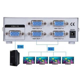Bộ Chia VGA 1 Ra 4, Chuẩn Sắc Nét, Không Làm Giảm Chất Lượng Hình Ảnh - Phụ kiện