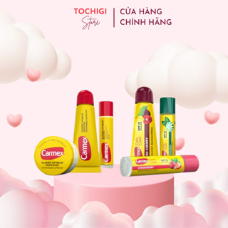 Son Dưỡng Môi Chống Nắng Carmex/Camex Lip Balm Dạng Thỏi Tuýp Hũ SPF15 Nhiều Mùi Hương