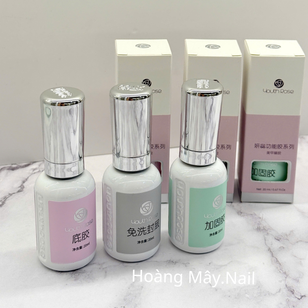 Base - Top - Cứng Móng hoa hồng chai 20ml