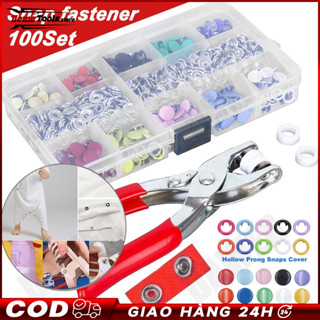 【 COD Combo bộ sản phẩm kìm bấm khuy áo kèm 100 chi tiết cúc tiện dụng và cần thiết cho gia đình