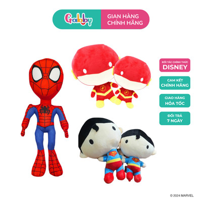 Gấu Bông Hình Nhân Vật Spiderman/The Flash/Superman Siêu Êm Và Mềm Mịn Cho Bé