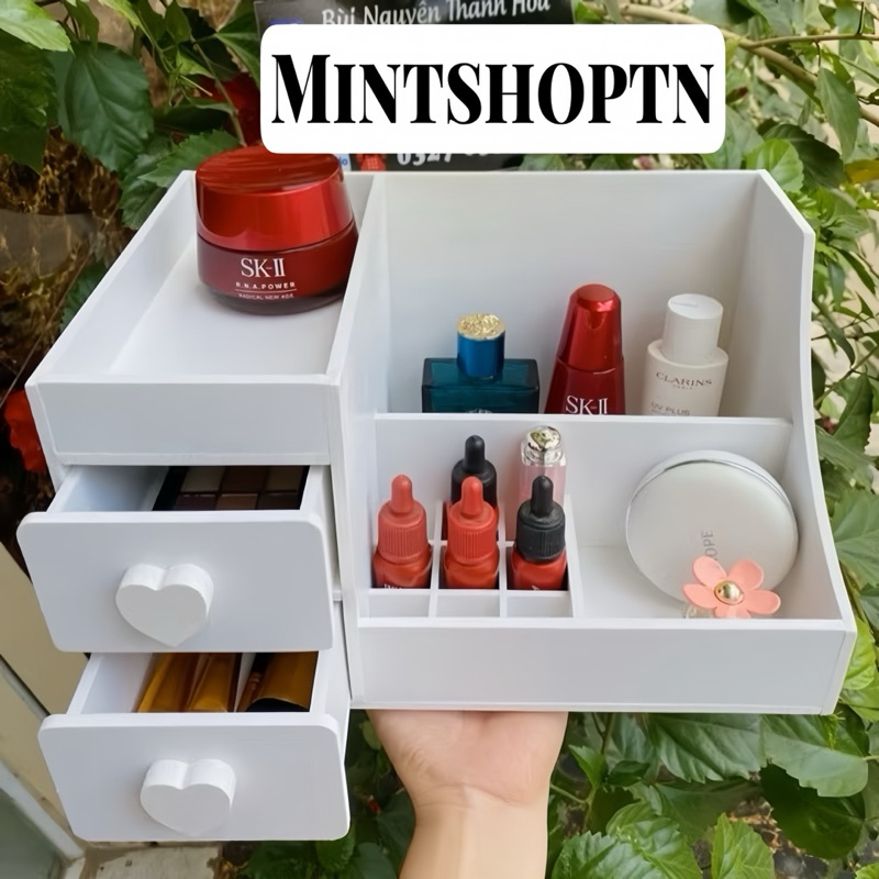 Kệ đựng mỹ phẩm 30cm 2 hộc ngăn kéo tiện dụng