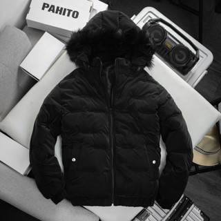 Áo phao trơn nam nữ - áo khoác phao bóng trơn mũ lông dập vân đẹp dày dặn AK12