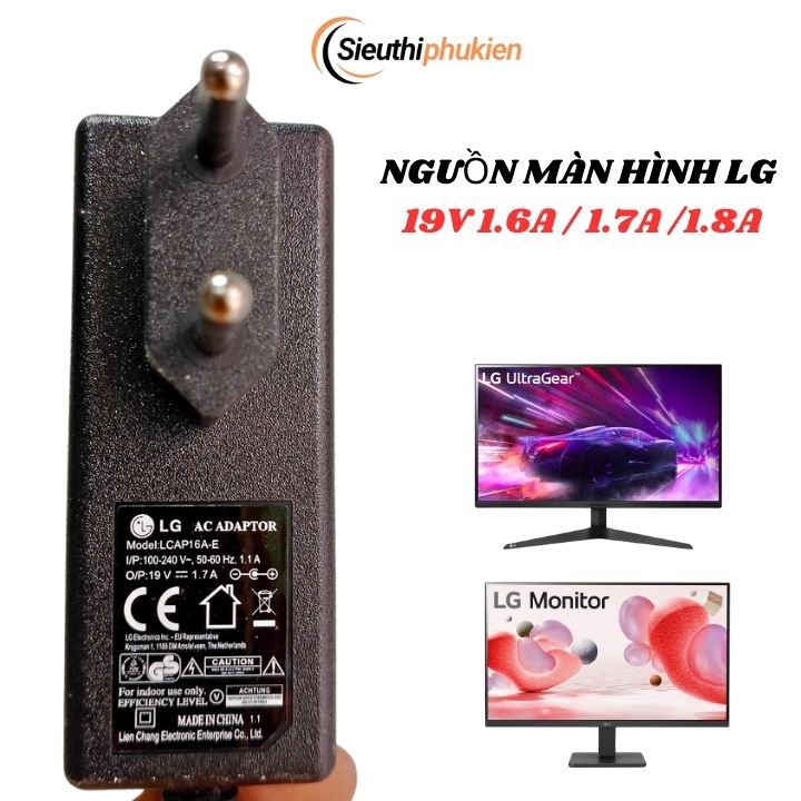 Cục nguồn màn hình LG 19inch 20inch 22inch 23inch 24inch 27inch 19V - bảo hành 1 năm