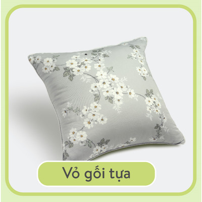 Vỏ gối tựa BST2023 Everon (Kích thước 45x45, Họa tiết in/thêu, Chất liệu Tencel/Modal/Cotton)