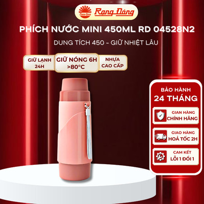 Phích nước mini Rạng Đông, bình giữ nhiệt nóng lạnh 450ml RD 04528N2