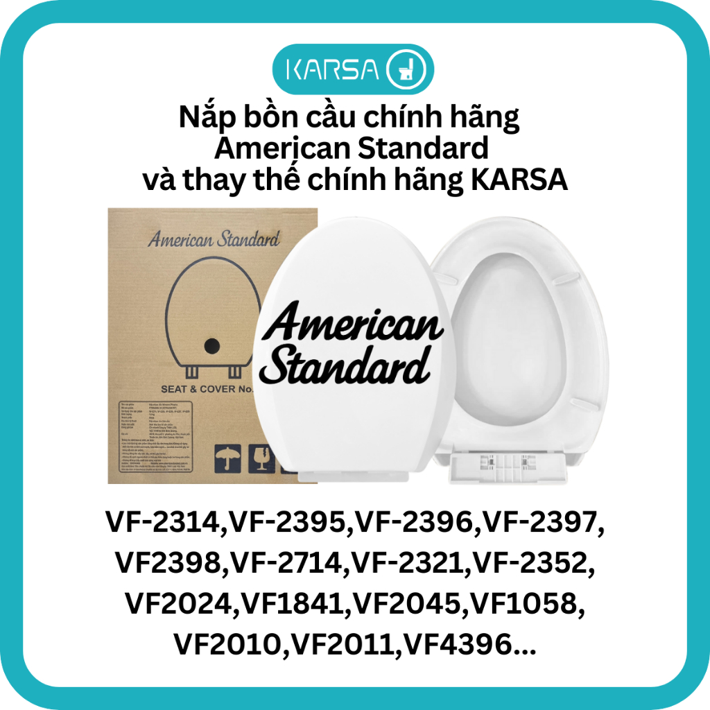 Nắp Bồn Cầu American Standard vf-3395 vf-4396 vf-2011 vf-4013 vf-2321 vf 3791 vf-2024 vf-2011 vf2013