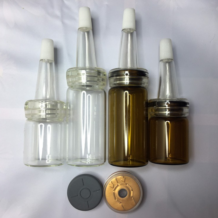 Combo 10 Chai lọ chiết tinh chất chiết serum 5ml-10ml kèm nút màu nâu màu trắng