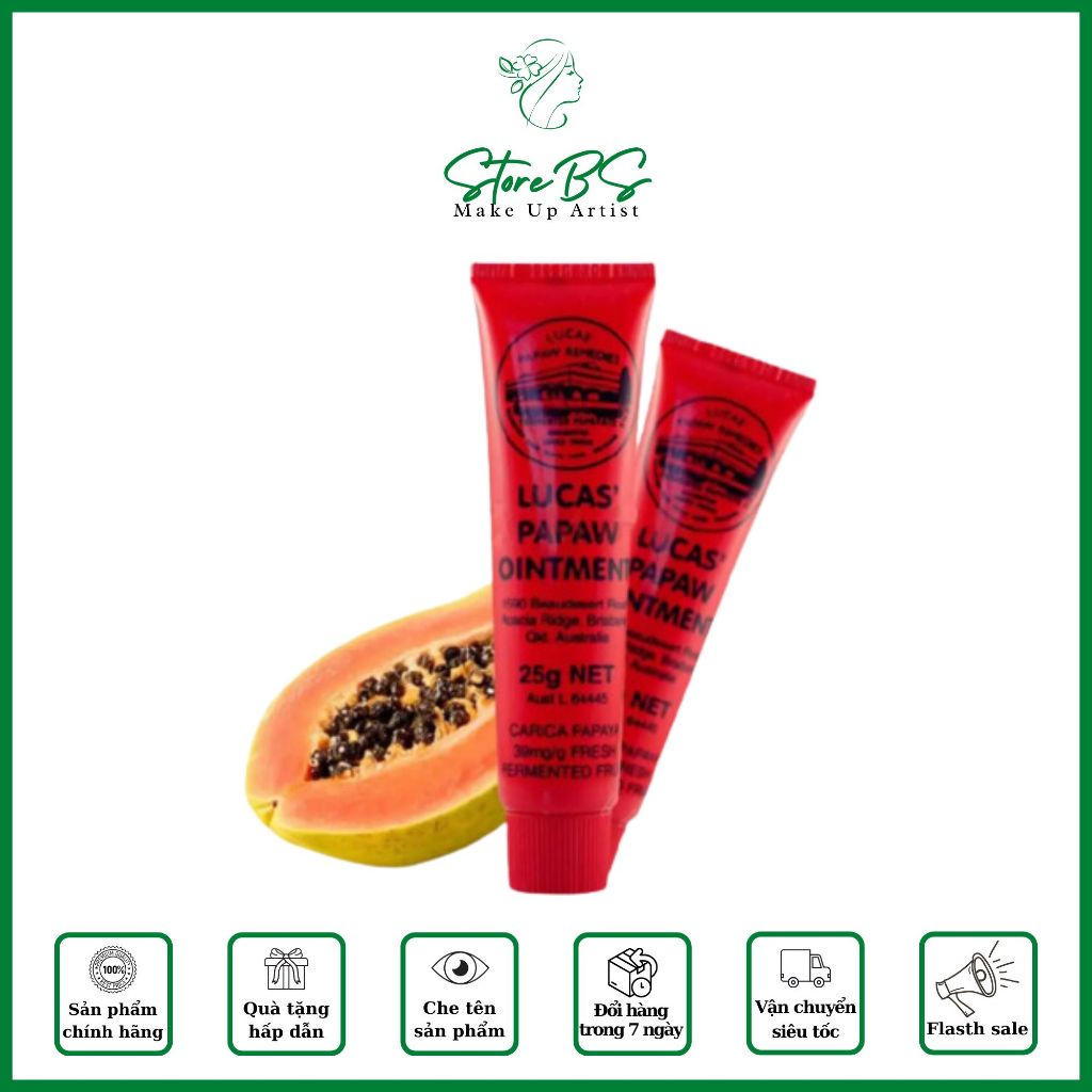 Kem cho mẹ và bé Lucas Papaw (Úc) làm hết khô da phồng rộp hăm tã phát ban nổi mẩn ngứa cháy nắng nứt da côn trùng cắn