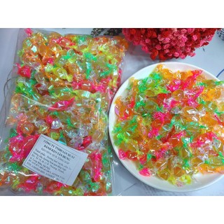  500g Kẹo Kim Cương Kẹo Điều Ước  Hương Vị Trái Cây Mix Vị Nhiều Màu 
