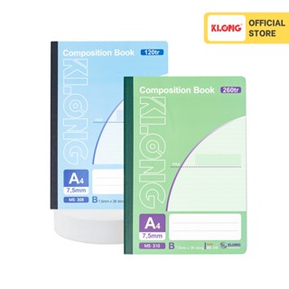  Sổ kẻ ngang may dán gáy Composition Book KLONG  A4 