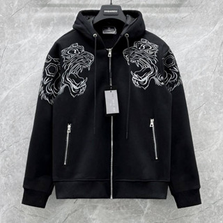  Áo Khoác Philipp_Plein Nam Thêu Hổ trắng Cực Nét Lên Ảnh Siêu Đẹp Áo Hoodie Nam Siêu Phẩm Philip cao cấp Khóa Qp 
