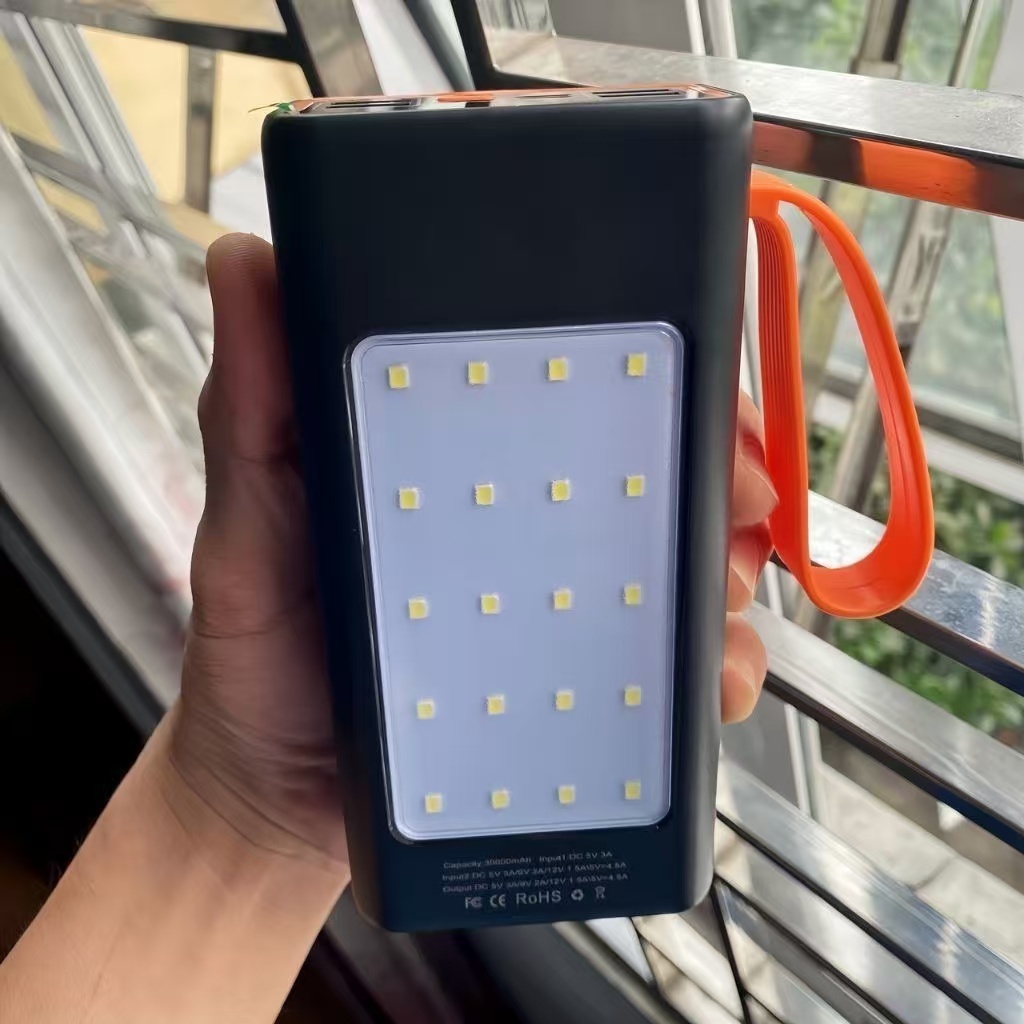 Sạc dự phòng 90000MAH sạc nhanh PD20W/66W trong suốt tích hợp  dây sạc tích hợp đèn led chiếu sáng | BigBuy360 - bigbuy360.vn